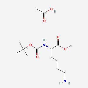 molecular formula C14H28N2O6 B597140 Boc-Lys-OMe acetate salt CAS No. 136832-75-2