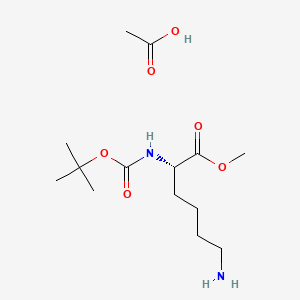 molecular formula C14H28N2O6 B597140 Boc-Lys-OMe Acetate CAS No. 136832-75-2