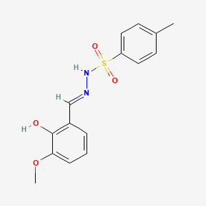 molecular formula C15H16N2O4S B5971424 N'-[(E)-(2-hydroxy-3-methoxyphenyl)methylidene]-4-methylbenzenesulfonohydrazide 
