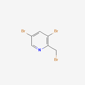molecular formula C6H4Br3N B597154 3,5-Dibromo-2-(bromomethyl)pyridine CAS No. 1227502-56-8