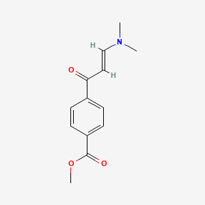 molecular formula C13H15NO3 B597156 Methyl 4-[3-(dimethylamino)prop-2-enoyl]benzoate CAS No. 114431-72-0