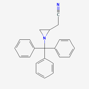 2-(1-Tritylaziridin-2-yl)acetonitrile