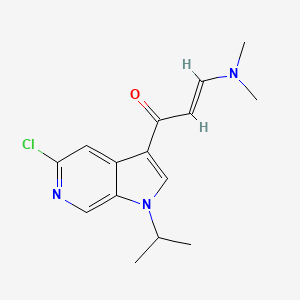 (E)-1-(5-chloro-1-isopropyl-1H-pyrrolo[2,3-c]pyridin-3-yl)-3-(dimethylamino)prop-2-en-1-one