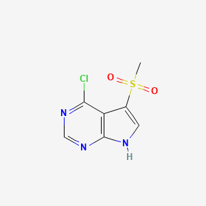 4-Chloro-5-(methylsulfonyl)-7H-pyrrolo[2,3-D]pyrimidine