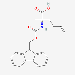 (R)-2-((((9H-Fluoren-9-yl)methoxy)carbonyl)amino)-2-methylhex-5-enoic acid