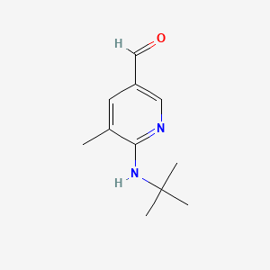 6-(tert-Butylamino)-5-methylnicotinaldehyde