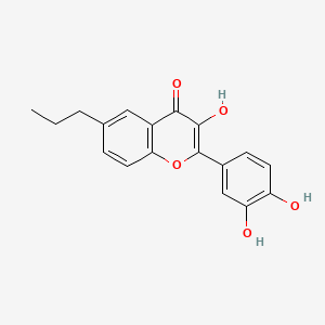 2-(3,4-dihydroxyphenyl)-3-hydroxy-6-propyl-4H-chromen-4-one