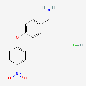 (4-(4-Nitrophenoxy)phenyl)methanamine hydrochloride
