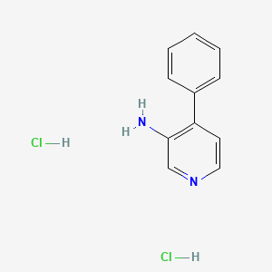 molecular formula C11H12Cl2N2 B597196 4-Phenylpyridin-3-amine dihydrochloride CAS No. 165387-82-6