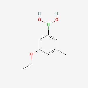 molecular formula C9H13BO3 B597204 (3-乙氧基-5-甲基苯基)硼酸 CAS No. 1256346-05-0