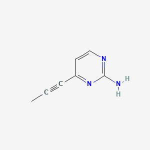 4-(Prop-1-yn-1-yl)pyrimidin-2-amine