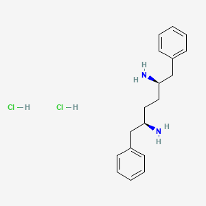 molecular formula C18H26Cl2N2 B597214 (2R,5R)-1,6-Diphenylhexane-2,5-diaMine dihydrochloride CAS No. 1247119-31-8