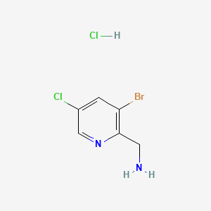 (3-Bromo-5-chloropyridin-2-YL)methanamine hydrochloride