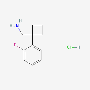(1-(2-Fluorophenyl)cyclobutyl)methanamine hydrochloride