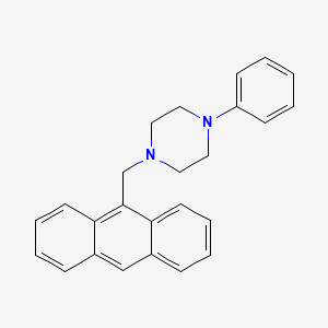 molecular formula C25H24N2 B5972350 1-(9-anthrylmethyl)-4-phenylpiperazine 