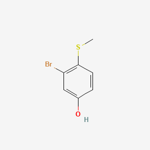 molecular formula C7H7BrOS B597238 3-Bromo-4-(methylthio)phenol CAS No. 1243458-10-7