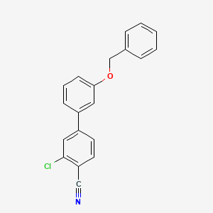 molecular formula C20H14ClNO B597241 4-[3-(Benzyloxy)phenyl]-2-chlorobenzonitrile CAS No. 1355247-40-3