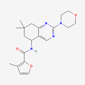molecular formula C20H26N4O3 B5972433 N-(7,7-dimethyl-2-morpholin-4-yl-6,8-dihydro-5H-quinazolin-5-yl)-3-methylfuran-2-carboxamide 
