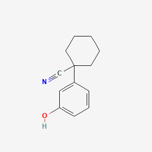 molecular formula C13H15NO B597251 1-(3-Hydroxyphenyl)cyclohexanecarbonitrile CAS No. 1263285-86-4
