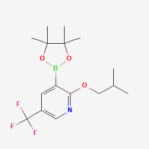 2-Isobutoxy-3-(4,4,5,5-tetramethyl-1,3,2-dioxaborolan-2-yl)-5-(trifluoromethyl)pyridine