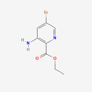 molecular formula C8H9BrN2O2 B597256 Ethyl 3-amino-5-bromopyridine-2-carboxylate CAS No. 1334405-60-5