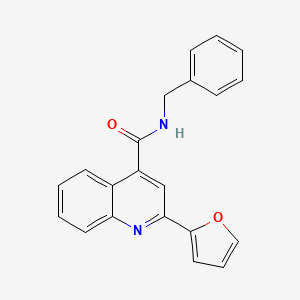 molecular formula C21H16N2O2 B5972609 N~4~-benzyl-2-(2-furyl)-4-quinolinecarboxamide 