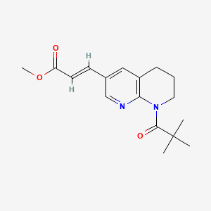 (E)-Methyl 3-(8-pivaloyl-5,6,7,8-tetrahydro-1,8-naphthyridin-3-yl)acrylate