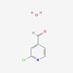 molecular formula C6H6ClNO2 B597273 2-Chloroisonicotinaldehyde hydrate CAS No. 1228957-10-5