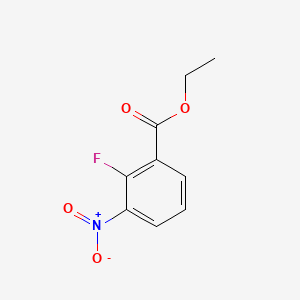 molecular formula C9H8FNO4 B597274 Ethyl 2-fluoro-3-nitrobenzoate CAS No. 1214379-18-6