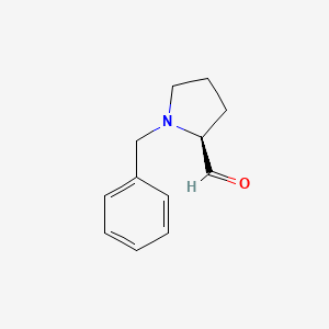 molecular formula C12H15NO B597276 (S)-1-Benzyl-pyrrolidine-2-carbaldehyde CAS No. 176240-12-3