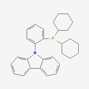 molecular formula C30H34NP B597279 9-[2-(Dicyclohexylphosphino)phenyl]-9H-carbazole CAS No. 1308652-64-3
