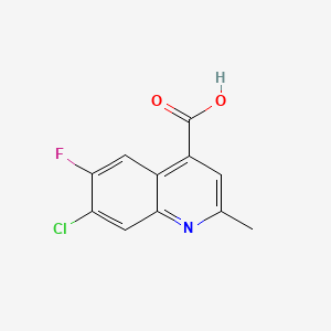 7-Chloro-6-fluoro-2-methylquinoline-4-carboxylic acid