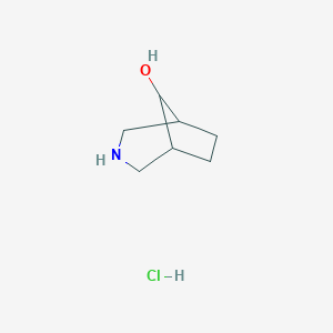 molecular formula C7H14ClNO B059730 3-Azabicyclo[3.2.1]octan-8-ol hydrochloride CAS No. 1331847-92-7