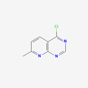 molecular formula C8H6ClN3 B597301 4-氯-7-甲基吡啶并[2,3-D]嘧啶 CAS No. 117890-81-0