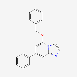 molecular formula C20H16N2O B597316 5-(Benzyloxy)-7-phenylimidazo[1,2-a]pyridine CAS No. 1207839-26-6
