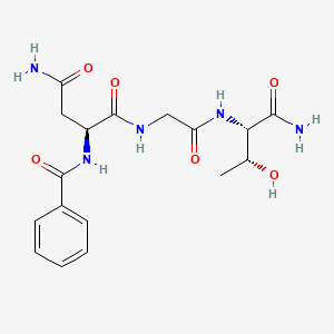 molecular formula C17H23N5O6 B597325 Bz-Asn-Gly-Thr-NH2 CAS No. 153919-60-9