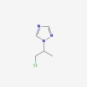 B597326 1-(1-Chloropropan-2-yl)-1H-1,2,4-triazole CAS No. 1209633-46-4