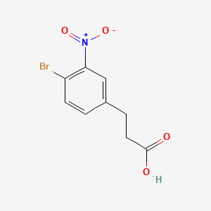 molecular formula C9H8BrNO4 B597327 3-(4-Bromo-3-nitrophenyl)propanoic acid CAS No. 1211311-93-1