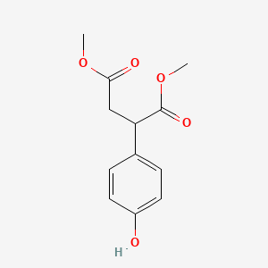 molecular formula C12H14O5 B597329 Dimethyl 2-(4-hydroxyphenyl)succinate CAS No. 136705-25-4