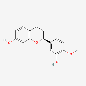molecular formula C16H16O4 B597330 (S)-2-(3-Hydroxy-4-methoxyphenyl)chroman-7-ol CAS No. 162290-05-3