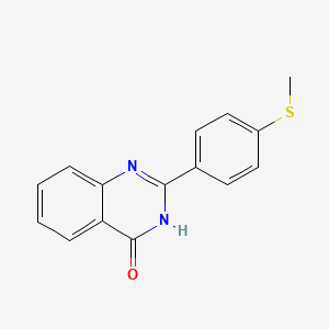 molecular formula C15H12N2OS B5973398 2-(4-(Methylthio)phenyl)quinazolin-4(1H)-one CAS No. 83800-86-6