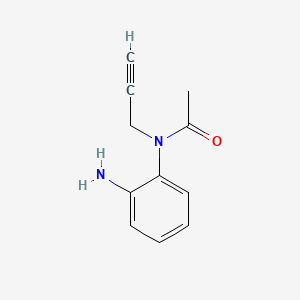 molecular formula C11H12N2O B597353 N-(2-Aminophenyl)-N-(2-propyn-1-yl)acetamide CAS No. 198839-60-0