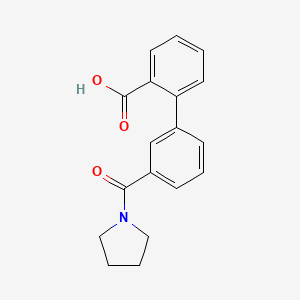 2-(3-Pyrrolidinocarbonylphenyl)benzoic acid