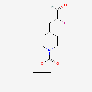 Tert-butyl 4-(2-fluoro-3-oxopropyl)piperidine-1-carboxylate
