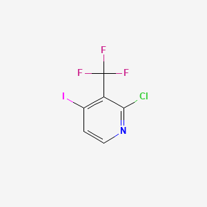 molecular formula C6H2ClF3IN B597384 2-Chloro-4-iodo-3-(trifluoromethyl)pyridine CAS No. 1227603-55-5
