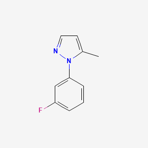 molecular formula C10H9FN2 B597392 1-(3-fluorophenyl)-5-methyl-1H-pyrazole CAS No. 1250150-43-6