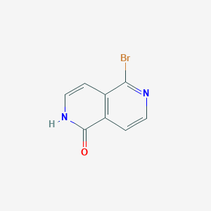 molecular formula C8H5BrN2O B597404 5-Bromo-2,6-naphthyridin-1(2H)-one CAS No. 1260663-98-6