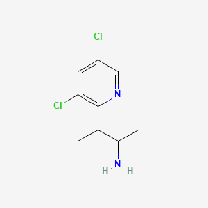 molecular formula C9H12Cl2N2 B597405 3-(3,5-Dichloropyridin-2-YL)butan-2-amine CAS No. 1341676-22-9