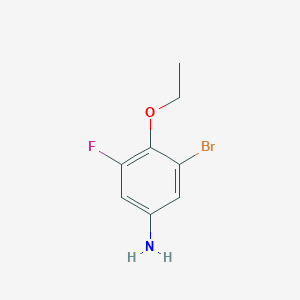 molecular formula C8H9BrFNO B059741 3-Bromo-4-ethoxy-5-fluoroaniline CAS No. 1280786-90-4