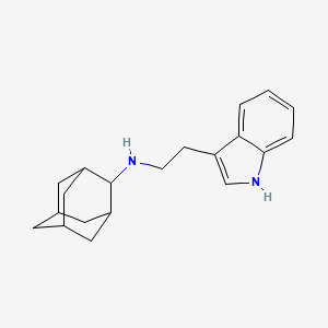 molecular formula C20H26N2 B5974107 N-[2-(1H-indol-3-yl)ethyl]adamantan-2-amine 